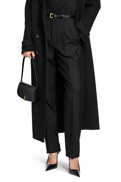 Saint Laurent Tailored Pants In Wool In Black