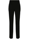 Saint Laurent Gerade Hose Aus Wolle In Schwarz