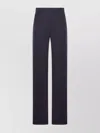 Saint Laurent High-waisted Wool Trousers In Blue