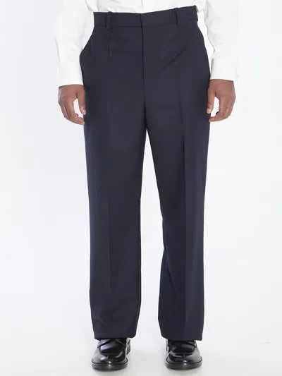 Saint Laurent Tailored Wool Trousers In Black