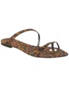 Saint Laurent Tanger Leopard-print Slides In Brown