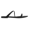 Saint Laurent Tanger Slide Sandals In Black