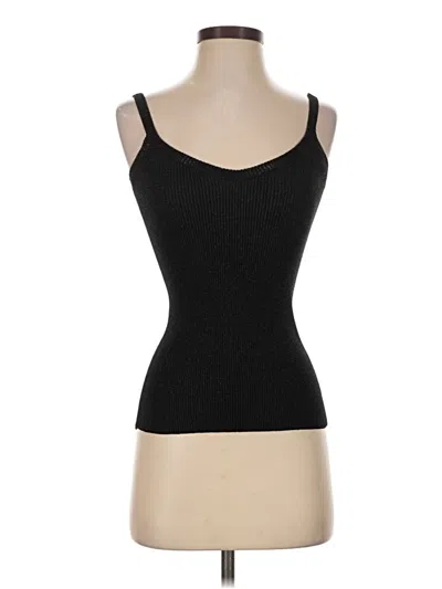 Pre-owned Saint Laurent Tank Top Black Strapless Neckline Tops