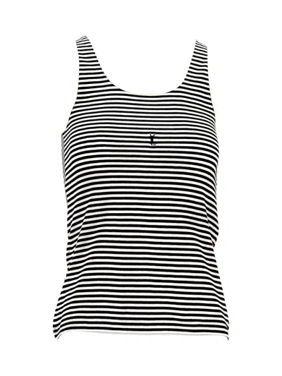 SAINT LAURENT SAINT LAURENT TANK TOP BRODERIE CA