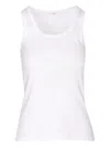 Saint Laurent Crewneck Scoop Neck Sleeveless Plain Pattern Top
