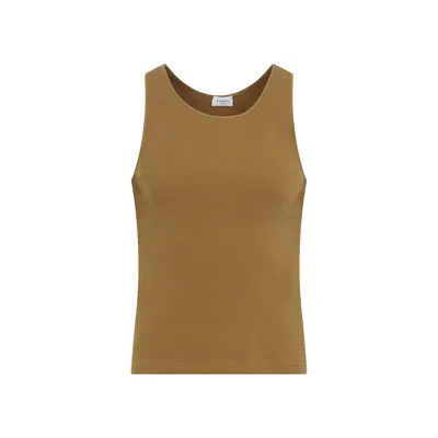 Saint Laurent Tank Top In Brown