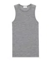 Saint Laurent Tank Top In Cashmere Jersey In Gray