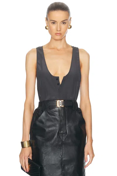 Saint Laurent Tank Top In Black