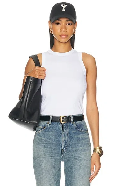 Saint Laurent Tank Top In White