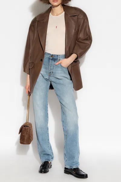 Saint Laurent Tapered Jeans In Blue