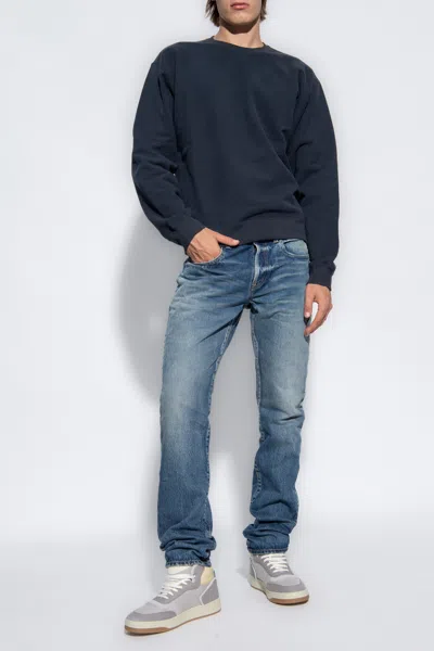 Saint Laurent Tapered Jeans In Blue
