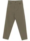 Saint Laurent Tapered Jeans In Green