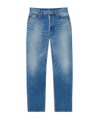 Saint Laurent Tapered Jeans In Costa Rica Blue Denim