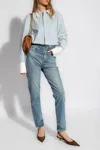 Saint Laurent High-rise Tapered Jeans In Blue