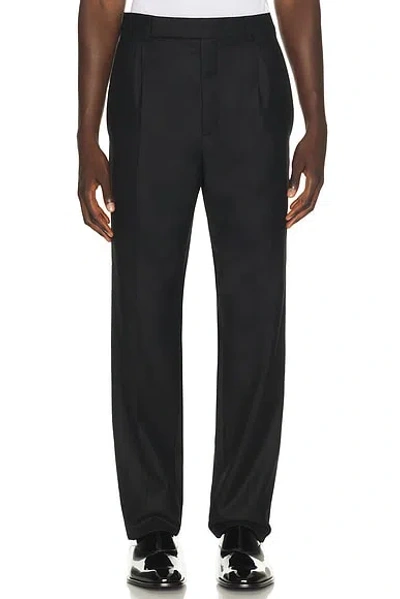 Saint Laurent Tapered Tailored Trousers In Black