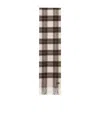 Saint Laurent Tartan Scarf In Llama And Wool