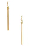 Saint Laurent Tassel Earrings In Dore