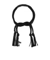 Saint Laurent Black Fabric Bracelet In Black