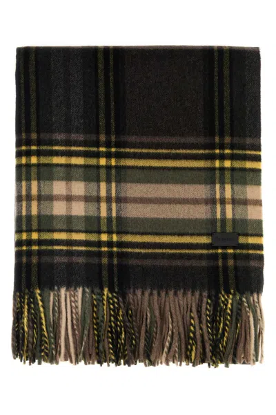 Saint Laurent Tassel Scarf In Brown
