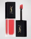 Saint Laurent Tatouage Couture Velvet Cream Liquid Lipstick In 202 Coral Symbol