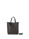 Saint Laurent Taupe Logo Tote
