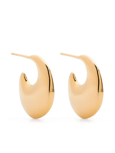 Saint Laurent Teardrop Earrings In Gold