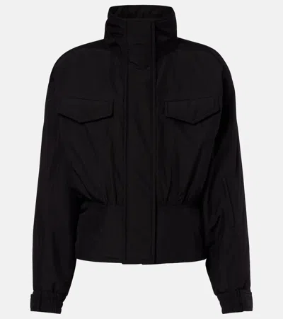 Saint Laurent Technical Canvas Jacket In Black