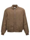 Saint Laurent Twill Teddy Bomber Jacket