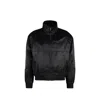 Saint Laurent Teddy Full Zip Jacket In Black