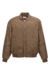 Saint Laurent Twill Teddy Bomber Jacket