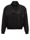 Saint Laurent Teddy Full Zip Jacket In Black