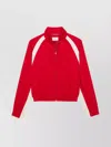 Saint Laurent Teddy Jacket With Contrast Panels And High Collar