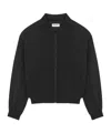 Saint Laurent Teddy Padded Bomber Jacket In Black