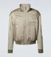 Saint Laurent Teddy Zip-up Bomber Jacket In Green