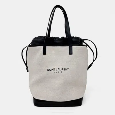 Pre-owned Saint Laurent Teddy Shopper Bag In Black