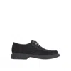 Saint Laurent Teddy Suede Derbies In Black