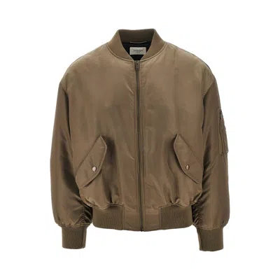 SAINT LAURENT TER-REPLLENT SERGE NYLON BOMBER JACKET