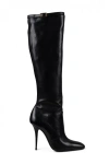 Saint Laurent Buckle Pointed Boots