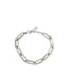 Saint Laurent Thick Chain Bracelet In Silver