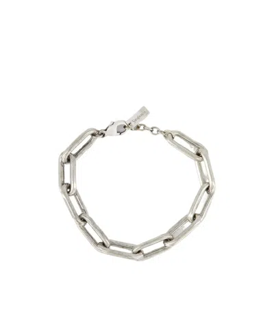 Saint Laurent Thick Chain Bracelet In Silver