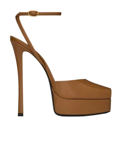 SAINT LAURENT SAINT LAURENT LA SCANDALE PLATFORM SANDALS