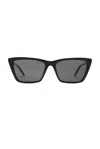 Saint Laurent Thin Mica Sunglasses In Black