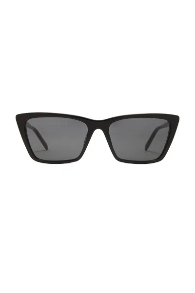 Saint Laurent Thin Mica Sunglasses In Black