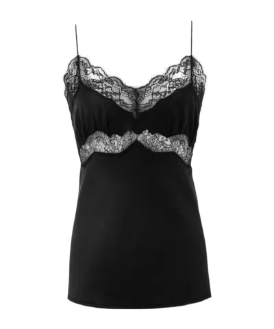 Saint Laurent Thin Shoulder Strap Sling In Noir