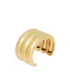 Saint Laurent Three-ring Bracelet In Yellow