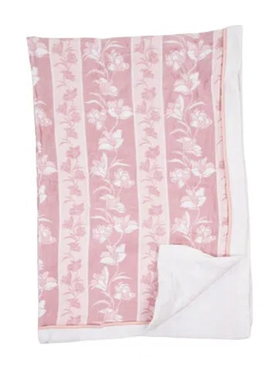 Pre-owned Saint Laurent Throw Blanket In Pink