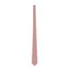 Saint Laurent Tie In Silk Twill In Pink