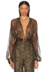 Saint Laurent Tie Neck Blouse