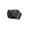 Saint Laurent Silk Tie Striped Chain Loop In Black