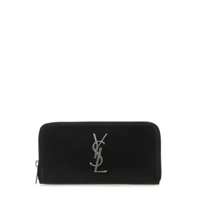 Saint Laurent Timeless Calf Leather Wallet In Pattern